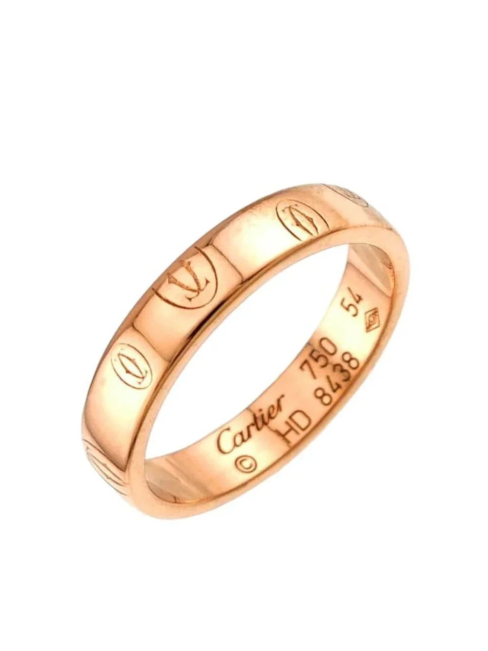 Cartier Happy Birthday Small SM 54 Ring 18K Pink Gold Certificate
